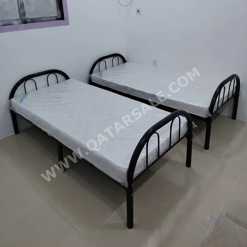 Beds - Single  - Black  - Mattress Included
