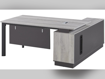 المكاتب ومكاتب الحاسوب - مكتب مدير  - ميرير للمفروشات  - اللون الرمادي