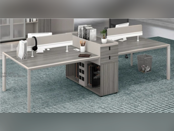 المكاتب ومكاتب الحاسوب - مكتب التقسيم  - ميرير للمفروشات  - اللون الرمادي