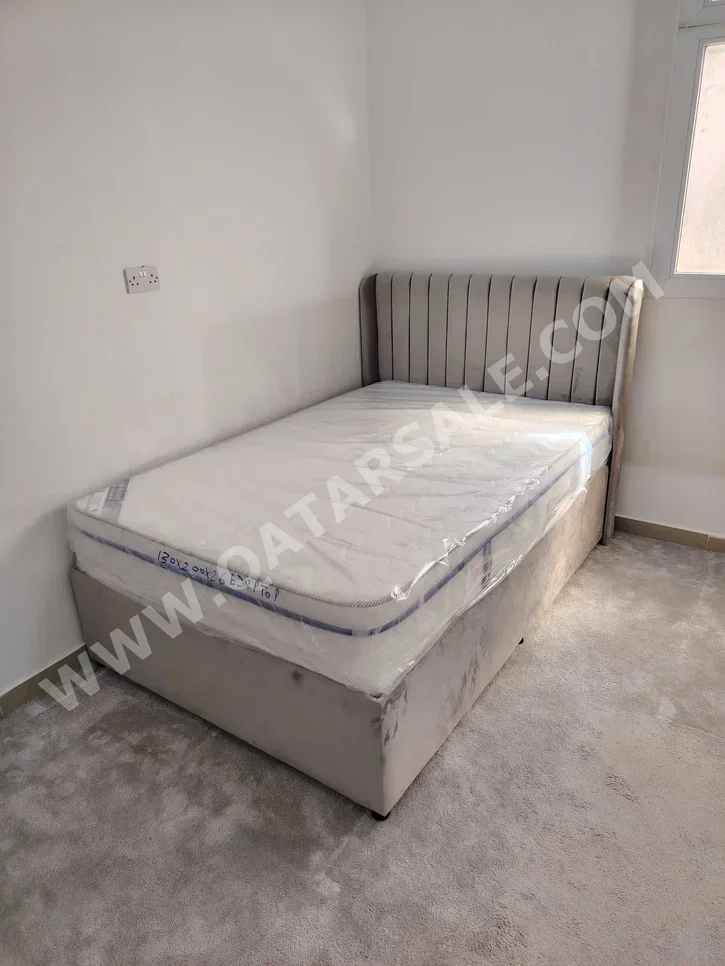 Beds - Single  - Gray  - Mattress Included