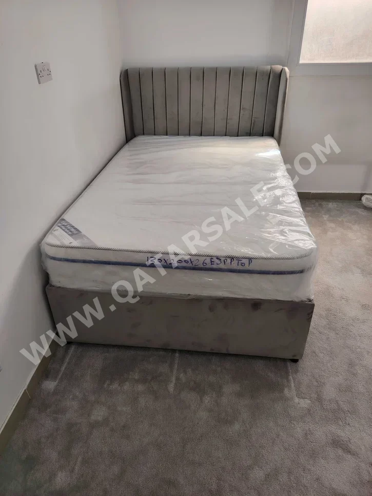 Beds - Single  - Gray  - Mattress Included