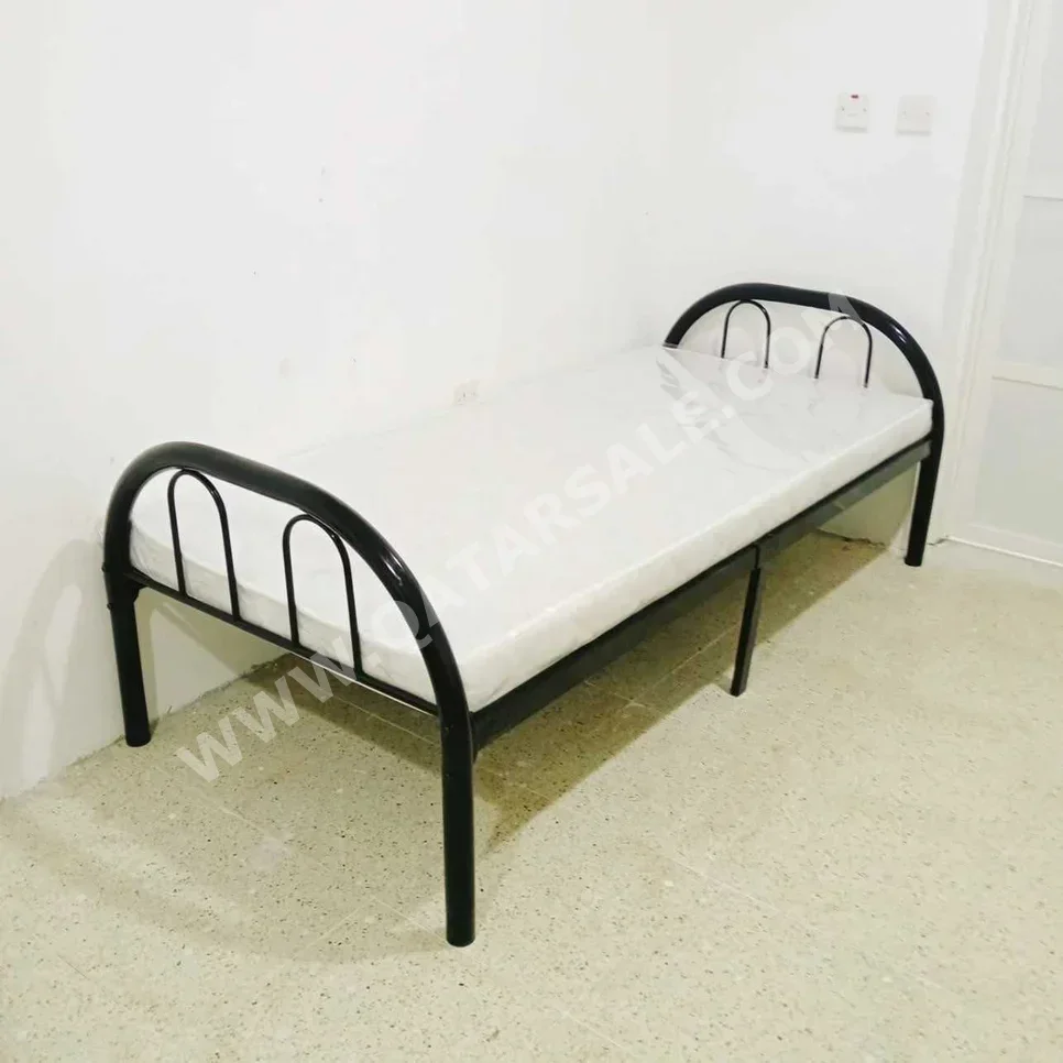 Beds - Single  - Black  - Mattress Included