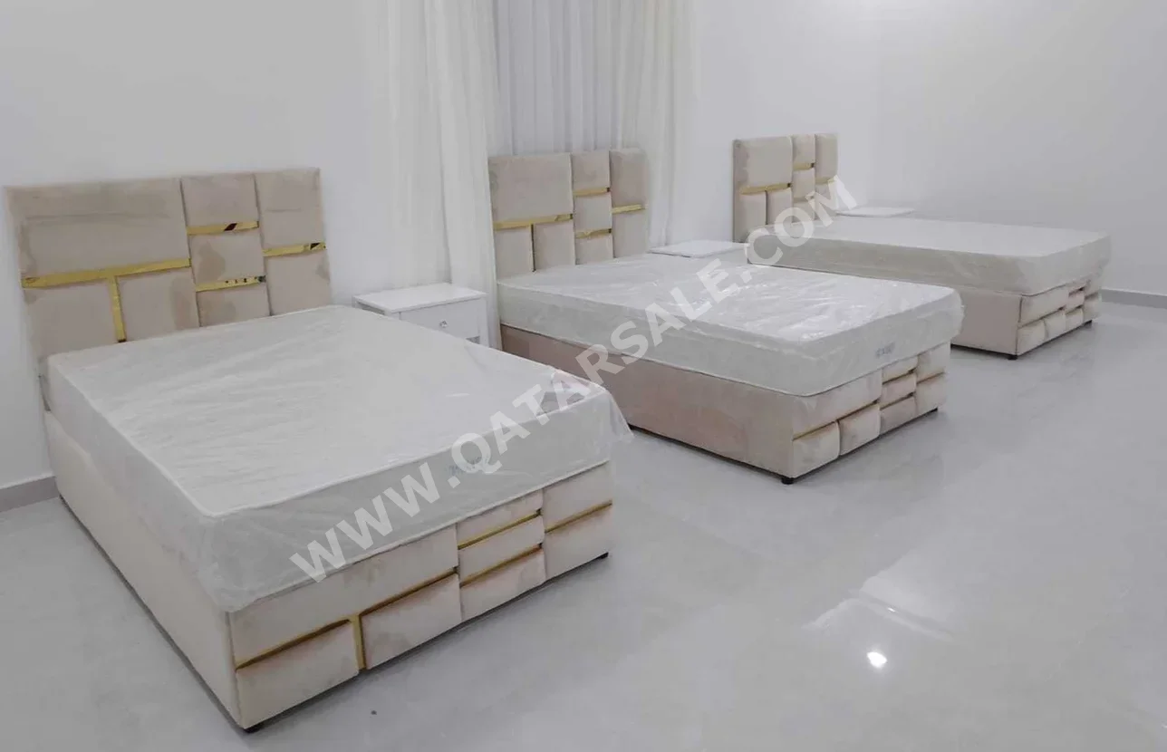 Beds - Single  - Gray  - Mattress Included