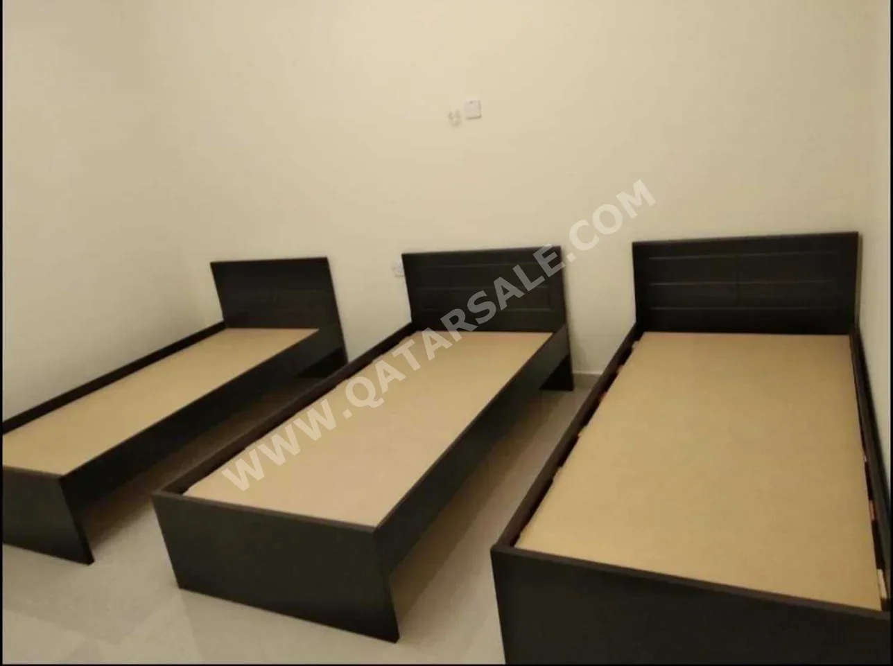 Beds - Single  - Brown  - Mattress Included