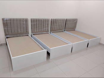 Beds - Single  - Brown  - Mattress Included