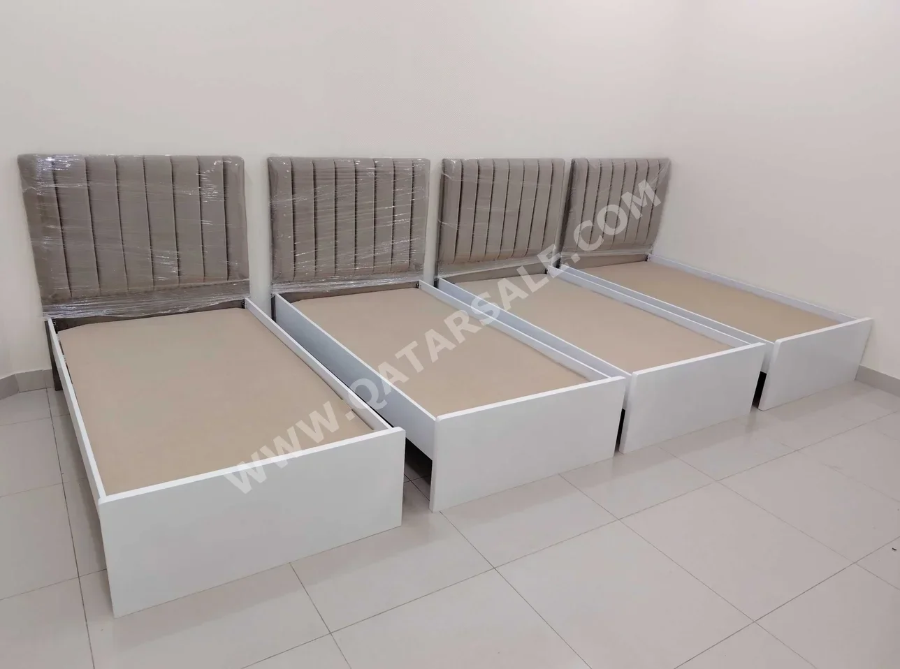 Beds - Single  - Brown  - Mattress Included