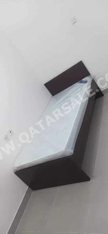 Beds - Single  - Brown  - Mattress Included