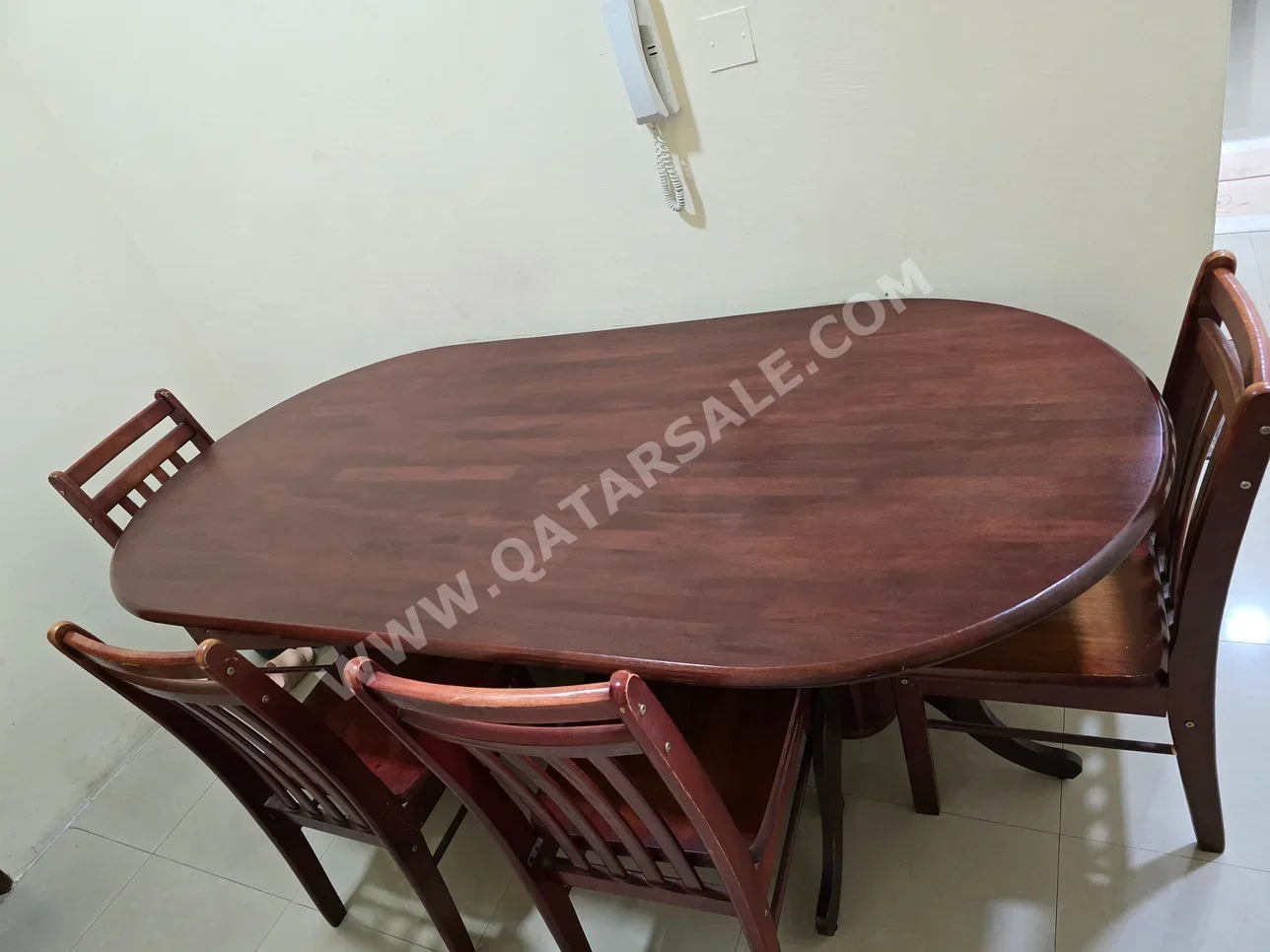 Dining Table with Chairs  - Brown