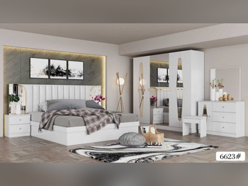 Bedroom Sets - Qatar Design  - 4 Pieces Set  - White