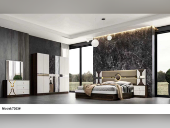 Bedroom Sets - Qatar Design  - 4 Pieces Set  - White