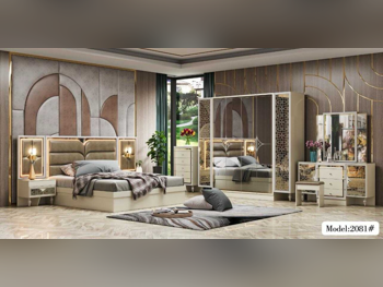 Bedroom Sets - Qatar Design  - 4 Pieces Set  - Brown