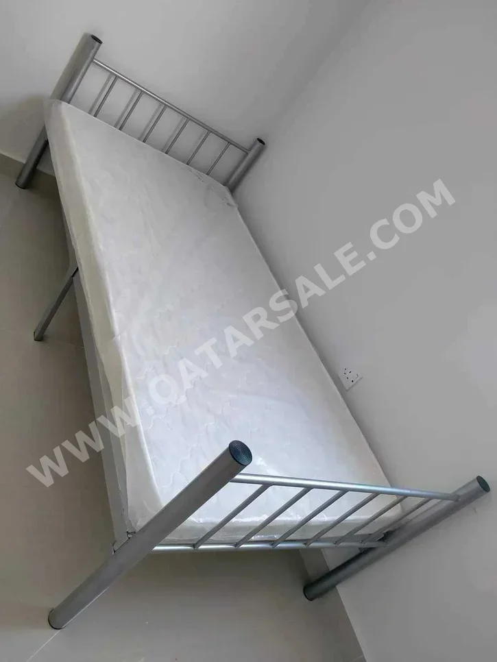 Beds - Single  - Gray  - Mattress Included