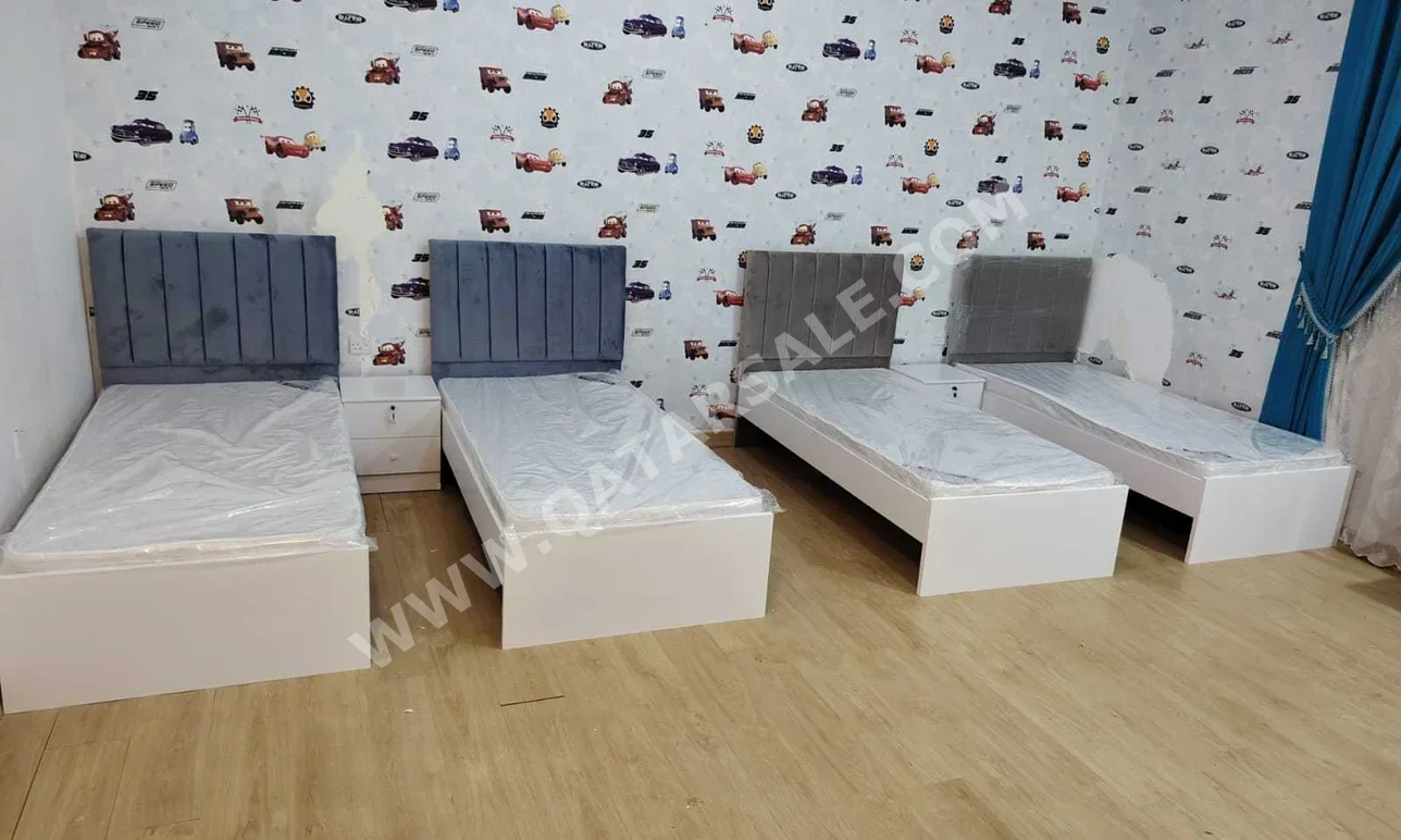 Beds - Single  - Gray  - Mattress Included