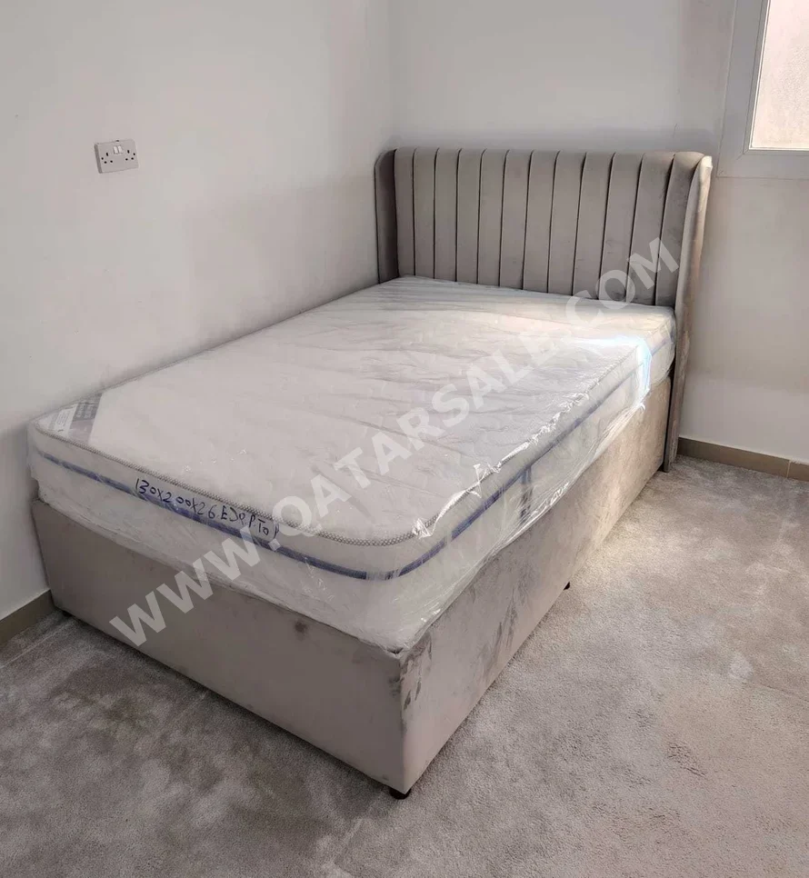 Beds - Single  - Gray  - Mattress Included