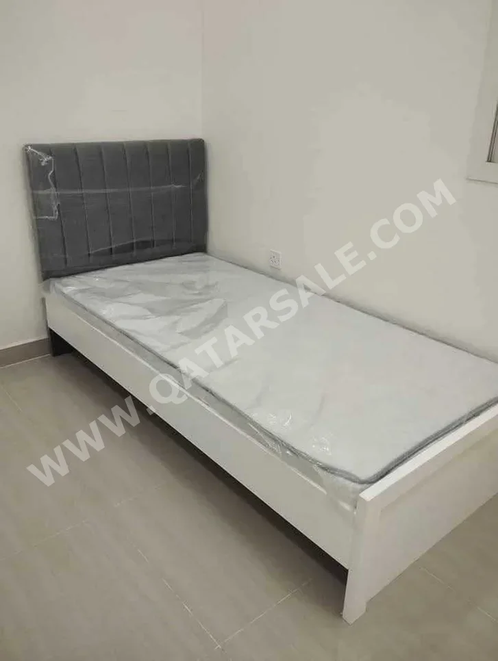 Beds - Single  - Gray  - Mattress Included