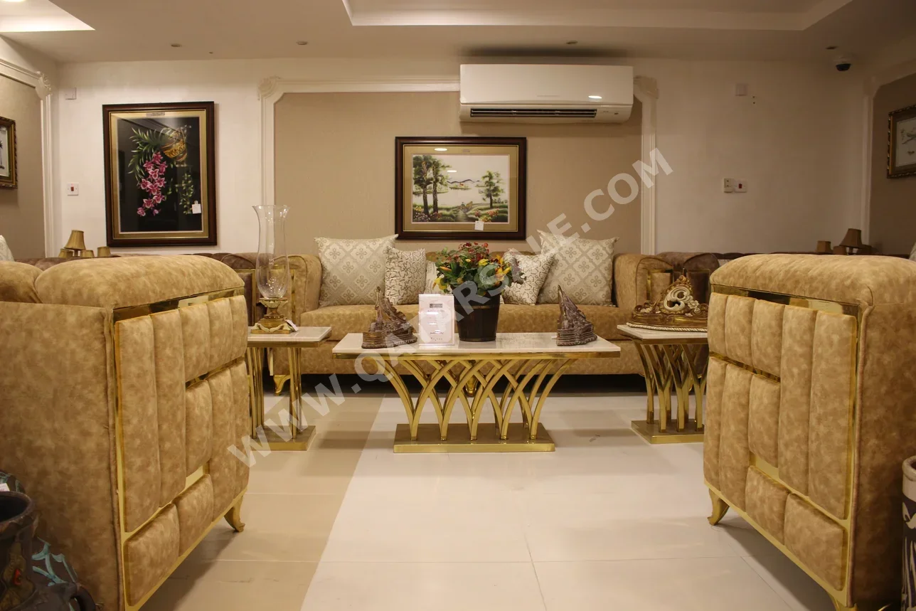 Sofas, Couches & Chairs Sofa Set  - Fabric  - With Table  and Side Tables