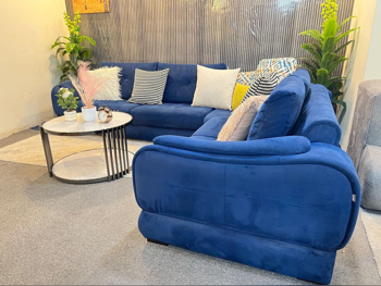 Sofas, Couches & Chairs L shape  - Blue