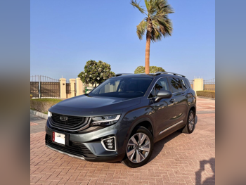 Geely  Okavango  2023  Automatic  58,000 Km  3 Cylinder  All Wheel Drive (AWD)  SUV  Blue and Gray  With Warranty