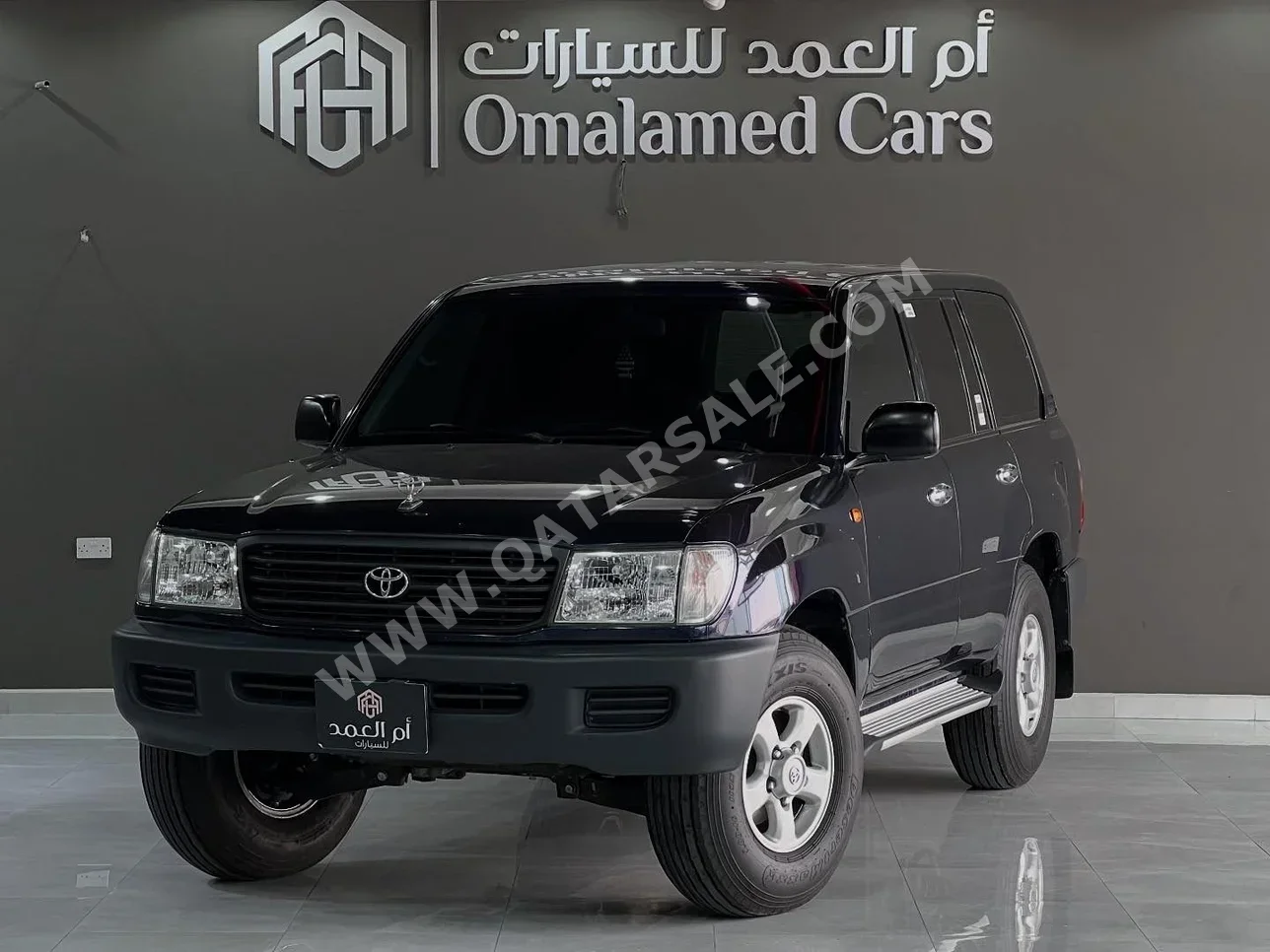 تويوتا  لاند كروزر  جي  1999  عادي  590,000 كم  6 سلندر  دفع رباعي  اس يو في  أزرق غامق