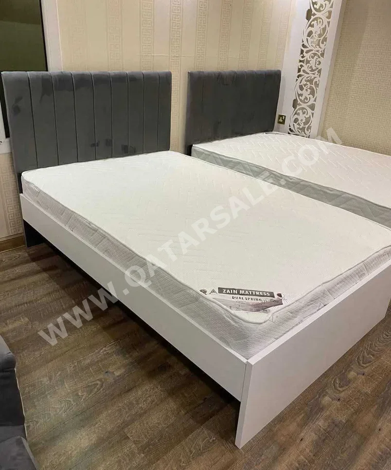 Beds - Single  - Gray  - Mattress Included