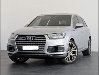 Audi  Q7  45 TFSI Quattro  2018  Automatic  109,520 Km  6 Cylinder  All Wheel Drive (AWD)  SUV  Silver