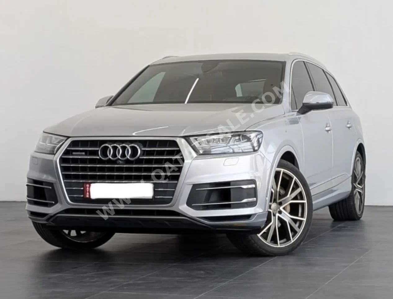 Audi  Q7  45 TFSI Quattro  2018  Automatic  109,520 Km  6 Cylinder  All Wheel Drive (AWD)  SUV  Silver