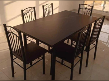Dining Table with Chairs  - Black
