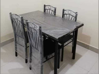 Dining Table with Chairs  - Black