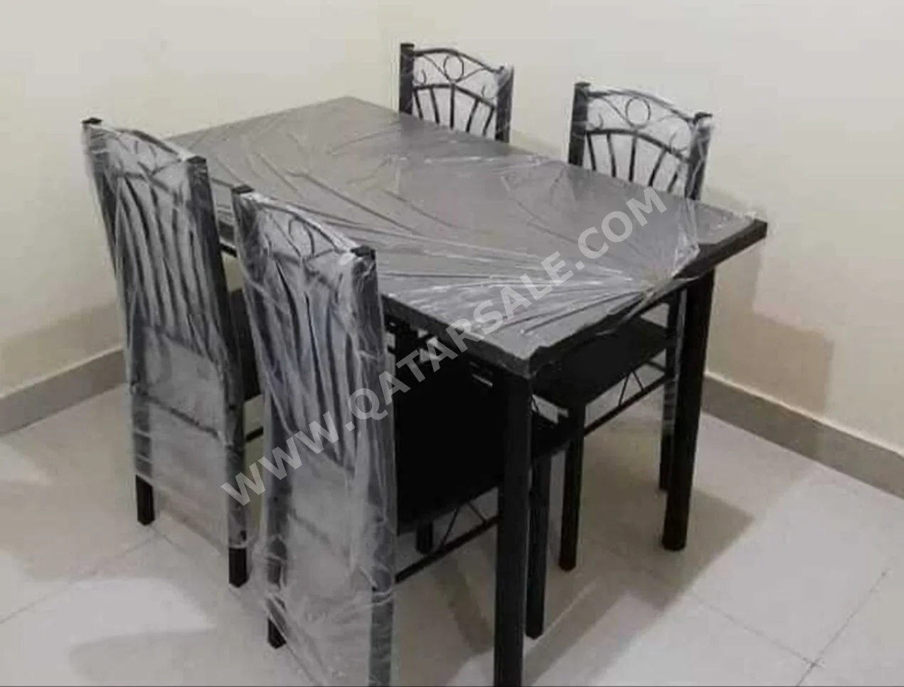 Dining Table with Chairs  - Black
