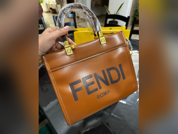 Tote Bag  - Fendi  - Brown  - Vegan Leather  - For Women