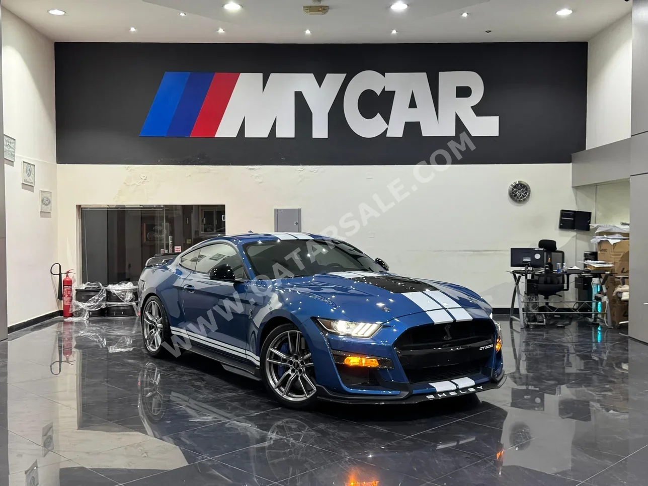 Ford Mustang Shelby GT500 2020 Automatic 26,000 Km 8 Cylinder Rear Wheel Drive (RWD) Coupe / Sport Blue With Warranty