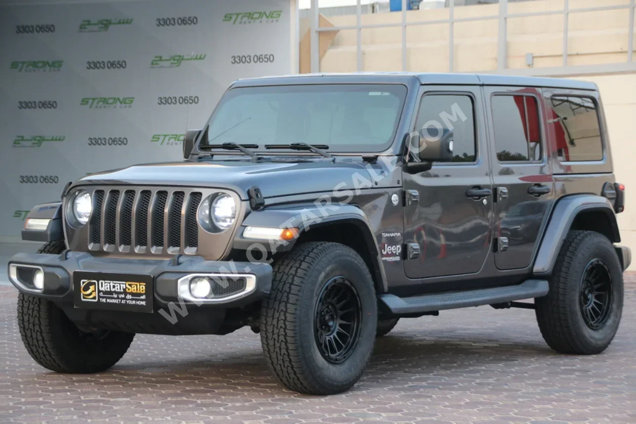 Jeep  Wrangler  Sahara  2020  Automatic  117,000 Km  6 Cylinder  Four Wheel Drive (4WD)  SUV  Gray