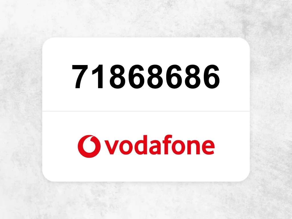 جوال فودافون  71868686