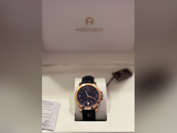 ساعات - ايغنار - ساعات الكوارتز - أسود - ساعات رجالي