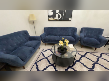 Sofas, Couches & Chairs Home Center  Sofa Set  - Velvet  - Blue