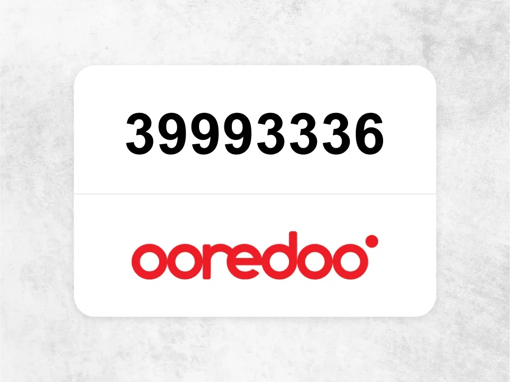 Ooredoo Mobile Phone  39993336
