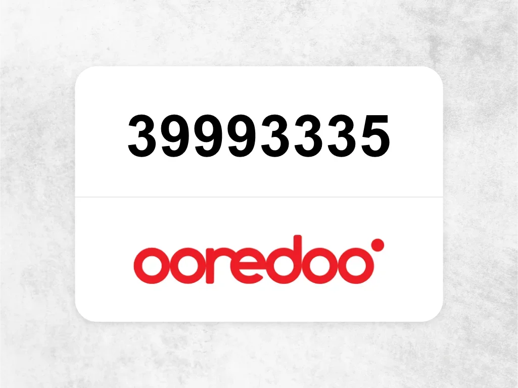 Ooredoo Mobile Phone  39993335