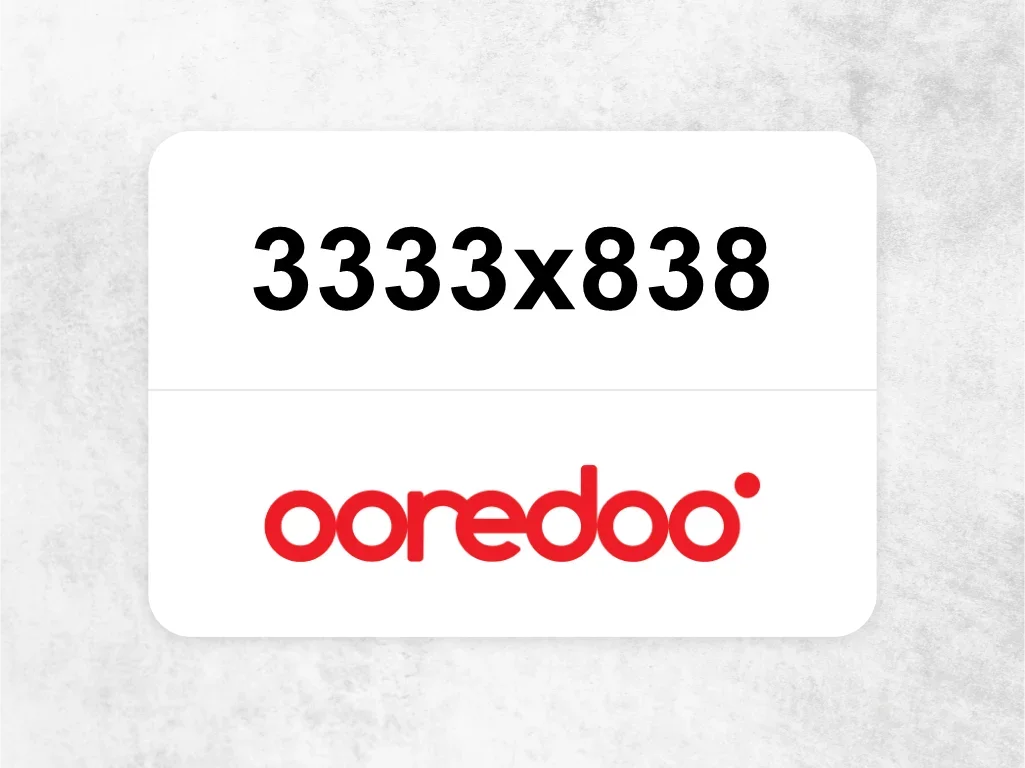 Ooredoo Mobile Phone  3333x838
