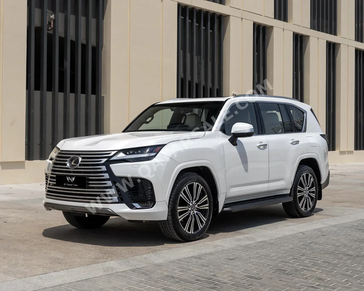 لكزس  ال اكس  600 لكجري  2022  اوتوماتيك  49,000 كم  6 سلندر  دفع رباعي  اس يو في  أبيض  تحت الضمان