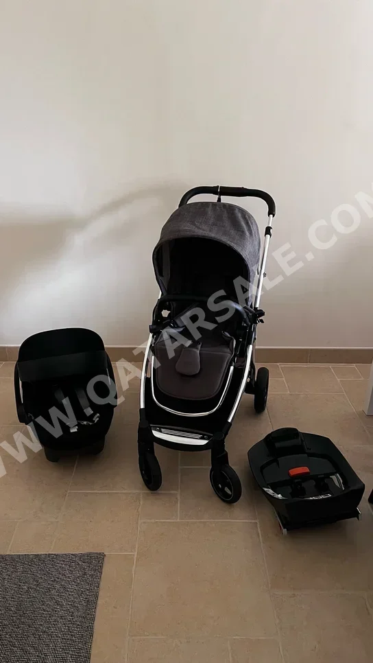 عربات الأطفال ماماز اند باباز  عربة فردية  اللون الرمادي  من 0 إلى 36 شهرًا  Ocarro