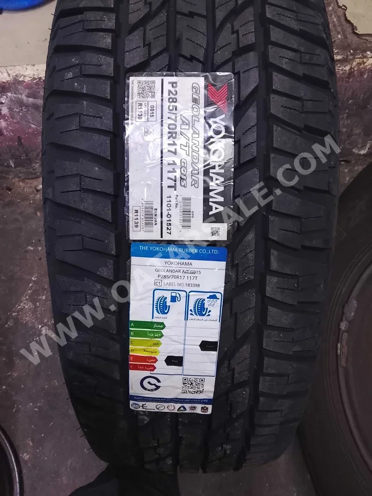 العجلات والجنوط (الرنقات) يوكوهاما صنع في تايلاند \  4 مواسم  17"
