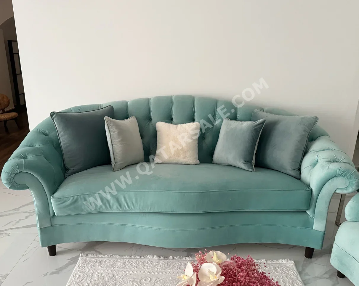 Sofas, Couches & Chairs - Velvet  - Blue