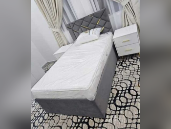 Beds - Single  - Gray  - Mattress Included