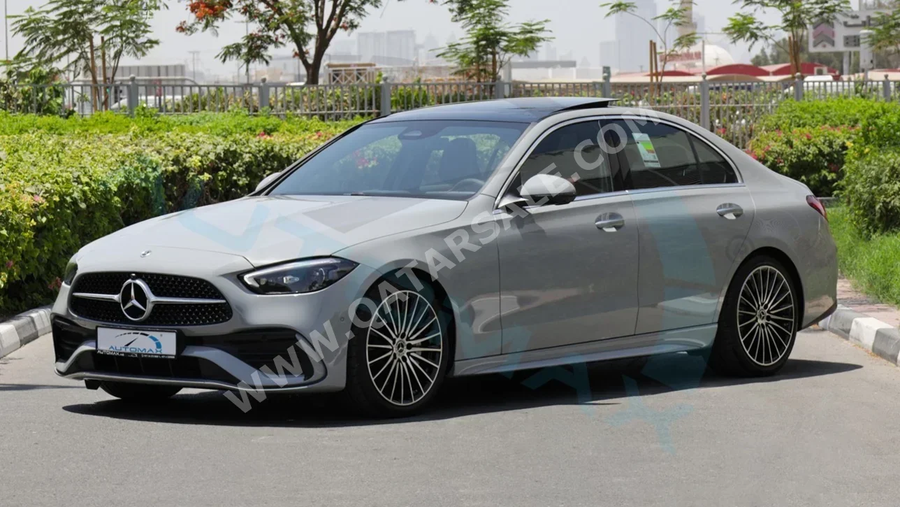 Mercedes-Benz  C-Class  200 AMG  2025  Automatic  11 Km  4 Cylinder  Rear Wheel Drive (RWD)  Sedan  Gray  With Warranty