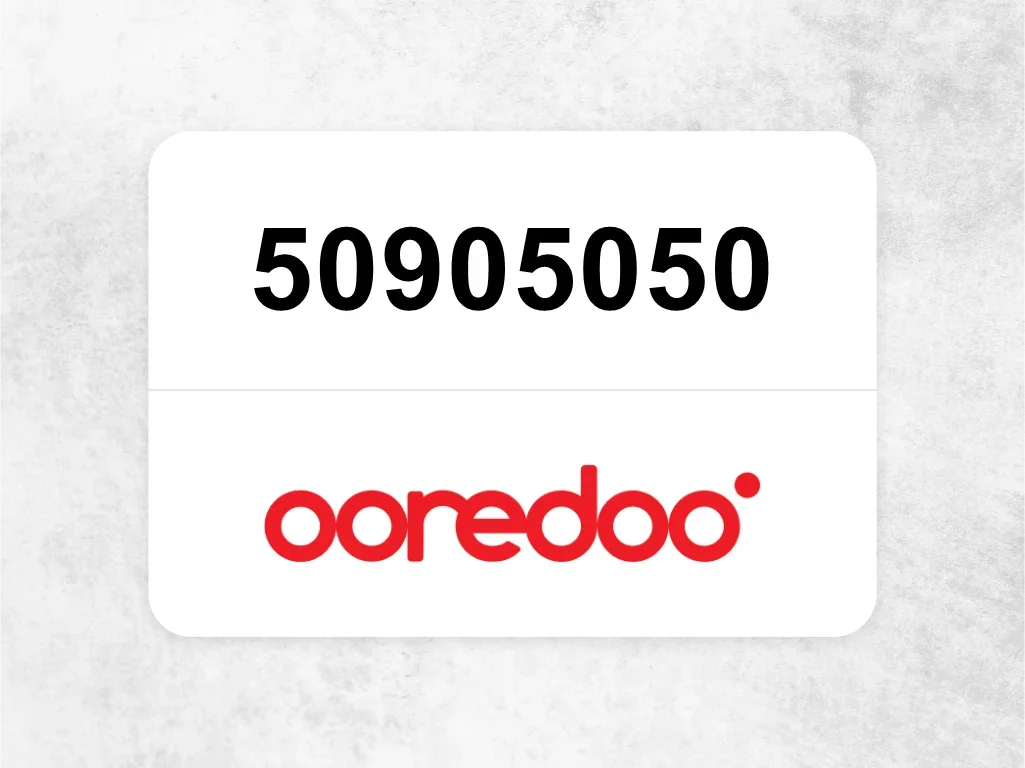 Ooredoo Mobile Phone  50905050