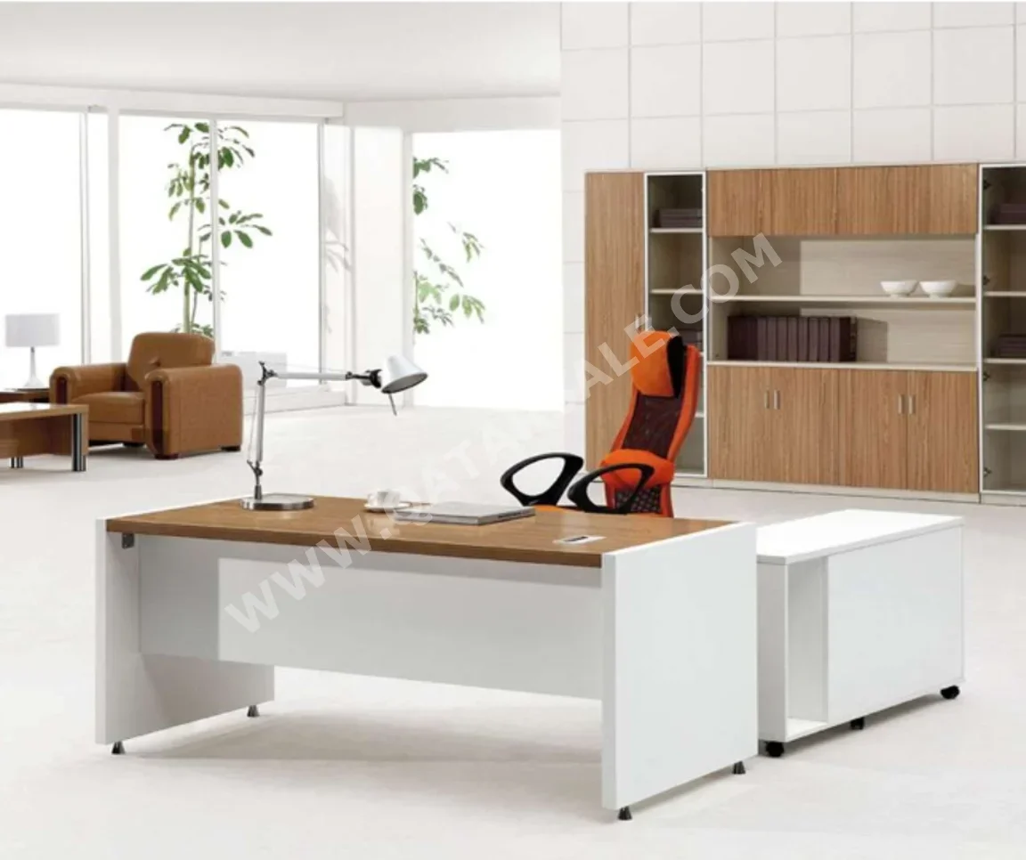 المكاتب ومكاتب الحاسوب - مكتب مدير - ميرير للمفروشات - أبيض