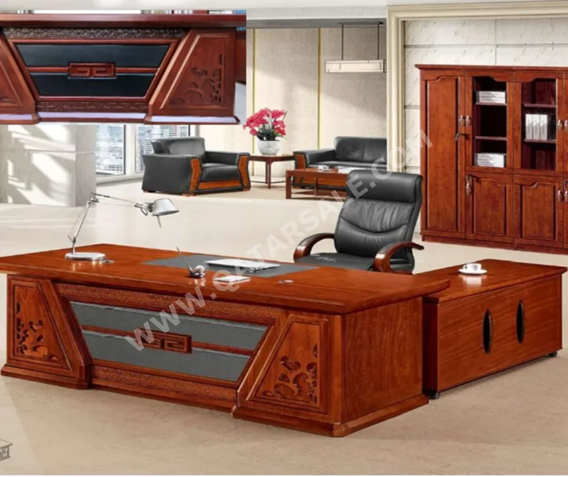 المكاتب ومكاتب الحاسوب - مكتب مدير - ميرير للمفروشات - أحمر