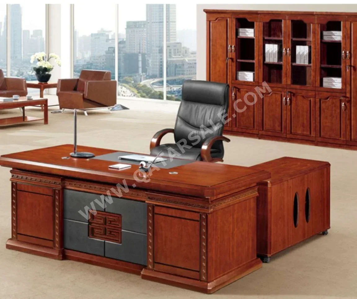 المكاتب ومكاتب الحاسوب - مكتب مدير - ميرير للمفروشات - أحمر