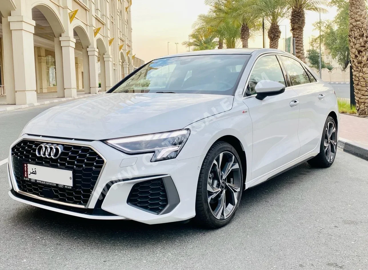 Audi  A3  S-Line  2024  Automatic  16,000 Km  4 Cylinder  Four Wheel Drive (4WD)  Sedan  White  With Warranty