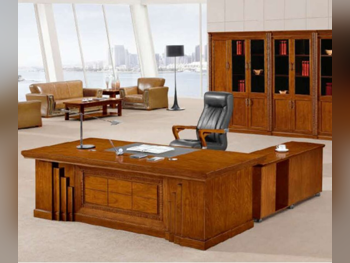 المكاتب ومكاتب الحاسوب - مكتب مدير  - ميرير للمفروشات  - اللون الرمادي